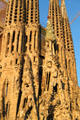 Nativity facade of Sagrada Familia. Barcelona, Spain.