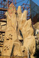 Finial design atop Sagrada Familia. Barcelona, Spain.