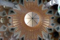 Ceiling detail in Sagrada Familia. Barcelona, Spain.