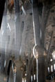 Sunshine streams through columns in Sagrada Familia. Barcelona, Spain.