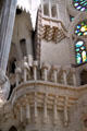 Balcony textures in Sagrada Familia. Barcelona, Spain.