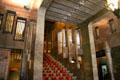 Stairs from carriage drop point up to first floor of Palau Güell. Barcelona, Spain.