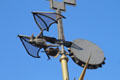 Bat-like creature of finial on chimney atop Palau Güell. Barcelona, Spain.