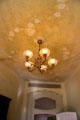 Mural on ceiling in museum apartment at Casa Milà. Barcelona, Spain.