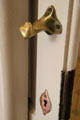 Gaudi designed door pull hardware in museum apartment at Casa Milà. Barcelona, Spain.
