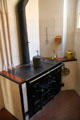 Kitchen stove in museum apartment at Casa Milà. Barcelona, Spain.