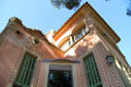 Facade of Gaudi House in Parc Güell. Barcelona, Spain.