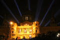 Palau Nacional on Montjuïc hill at night. Barcelona, Spain.
