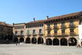 Casa Consistorial of Aragon; Casa de la Ecomienda of Aragon; & Las Arcadas of Navarre at Poble Espanyol. Barcelona, Spain.