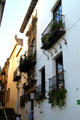 Calle de Levant streetscape at Poble Espanyol. Barcelona, Spain.