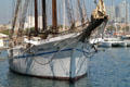 Schooner Santa Eulàlia museum ship at Port Vell. Barcelona, Spain.