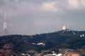 Torre de Collserola communications tower by Sir Norman Foster & Partners plus Tibidabo north of Barcelona. Barcelona, Spain