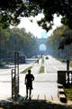 View from monument to Doctor Bartomeu Robert toward Barcelona Triumphal Arch. Barcelona, Spain.