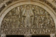Tympanum of central doorway by Gislebertus at Cathedral St Lazarre. Autun, France.