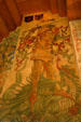 Mural of St George slaying a dragon in Haut Koenigsbourg. France.
