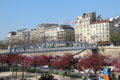 Footbridge over Canal St Martin near Bastille. Paris, France.