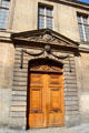 Doors of mansion Hôtel le Peletier de Saint-Fargeau now an annex of Carnavalet Museum. Paris, France.