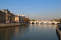 Supreme Court Cour de Cassation - Caserne & Pont Neuf over Seine. Paris, France.