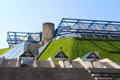 Modern architecture of Palais Omnisports de Paris-Bercy. Paris, France