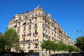 Apartments fronting Champs de Mars. Paris, France.