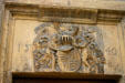Coat of arms on palace of the princes of Wurtemberg-Montbéliard. Riquewihr, France.