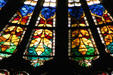 Detail of rose window in Cathedral. Strasbourg, France