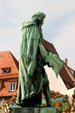 Statue of Guttenberg in Place Guttenberg. Strasbourg, France