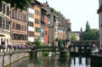 Locks along L'Ill River. Strasbourg, France.