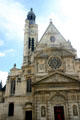 Renaissance facade of St-Étienne-du-Mont church. Paris, France.