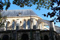 St-Germain-des-Prés early flying buttresses. Paris, France.