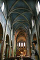 Interior vaulting of St-Germain-des-Prés. Paris, France.