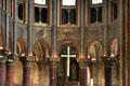 Medieval paintings on apse interior of St-Germain-des-Prés. Paris, France.