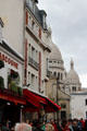 Montmartre streetscape. Paris, France.