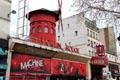 Moulin Rouge theater near Montmartre. Paris, France.