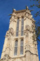 Upper level details of Tour St Jacques. Paris, France.