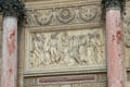 Surrender of Austrian army near Ulm to Napoleon I on Oct, 19, 1805 bas relief by Pierre Cartellier on Arc du Triomphe du Carrousel. Paris, France.