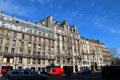 Typical apartments seen from Église de la Madeleine. Paris, France.