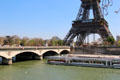 Eiffel Tower over Pont d'Iéna. Paris, France.