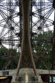 Ironwork of corner leg of Eiffel Tower. Paris, France.