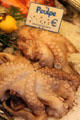 Octopus in fish shop. Paris, France.