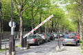 Subscription street parking in Paris. Paris, France.