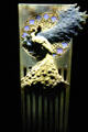 Peacock comb by René Lalique at Museum of Decorative Arts. Paris, France.