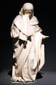 Mourner from Alabaster tears sculpture group by Jean de la Huerta at Cluny Museum. Paris, France.