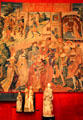Lérian & Lauréolle tapestry from Low Countries at Cluny Museum. Paris, France.