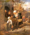 Fortune teller painting by Jan Steen at Petit Palace Museum. Paris, France.