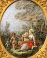 Dance of small dog painting by François Boucher of Paris at Petit Palace Museum. Paris, France.