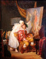 Van Dyck paints his first painting by Louis Ducis at Petit Palace Museum. Paris, France.