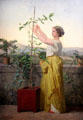 Guardianship painting by Jean-Louis Hamon at Petit Palace Museum. Paris, France.