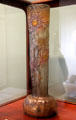Large chrysanthemums glass vase by Émile Gallé at Petit Palace Museum. Paris, France.