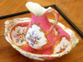 Sèvres porcelain rose pitcher & oval basin at Petit Palace Museum. Paris, France.